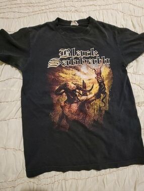 Vintage Black Sabbath Graphic Band Tee - Black